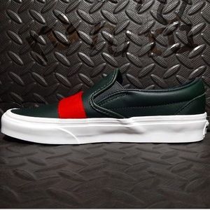 Leather & Webbing Classic Slip-On Vans